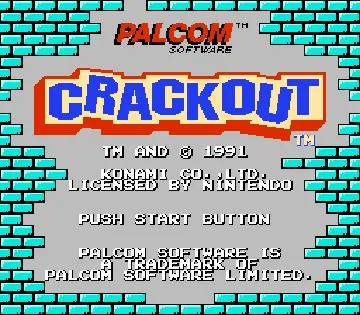 Crackout (Europe) screen shot title